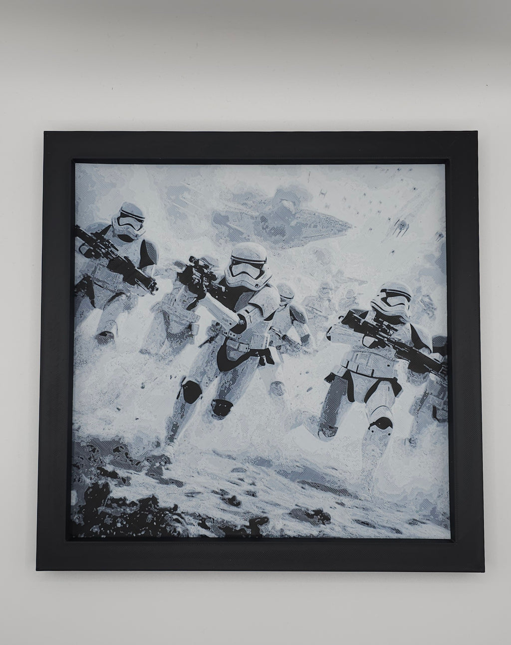 Sci-Fi Inspired Design HueForge- 3D Printed Wall Art- Unique Display Collectible