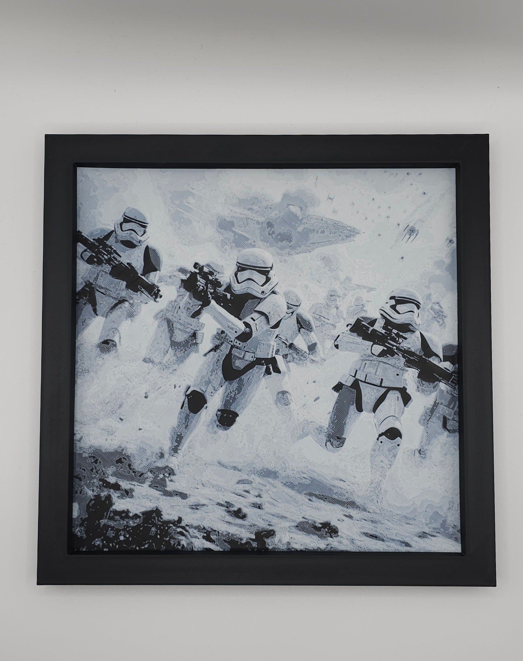 Sci-Fi Inspired Design HueForge- 3D Printed Wall Art- Unique Display Collectible