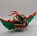Pokemon Character Design- 3D Printed Pokeball- Mega Hawlucha- Unique Display Collectible