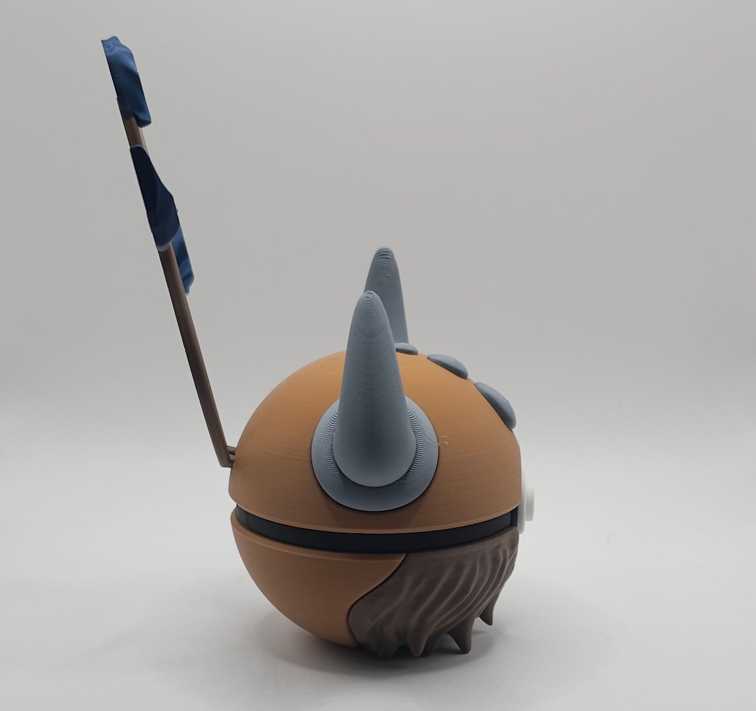 Pokemon Character Design - 3D Printed Pokeball - Tauros - Unique Display Collectible