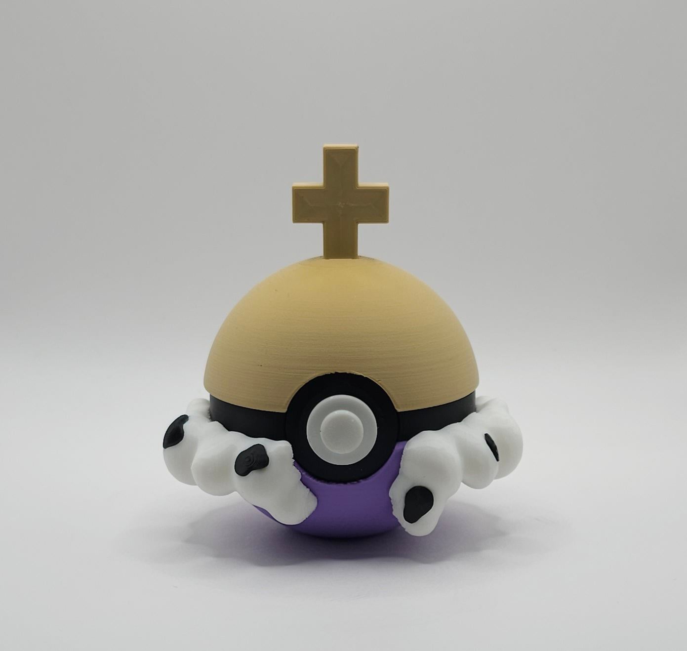 Digital Circus Character Design- 3D Printed Pokeball- Unique Display Collectible