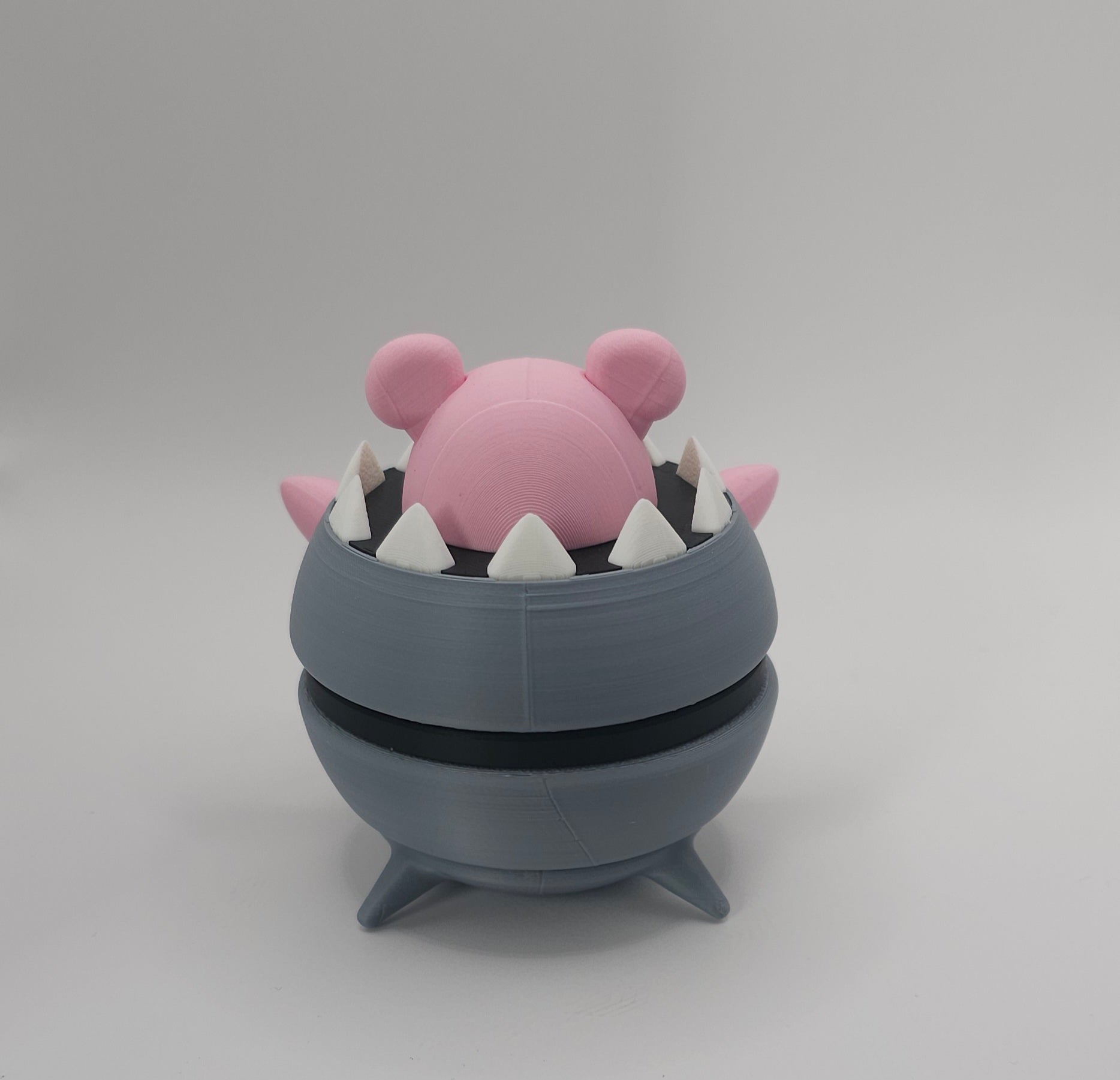 Pokemon Character Design- 3D Printed Pokeball- Mega Slowbro- Unique Display Collectible