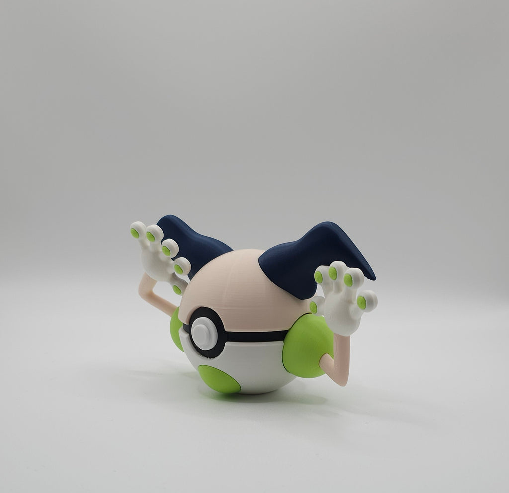 Pokemon Character Design- 3D Printed Pokeball- Mr Mime- Unique Display Collectible