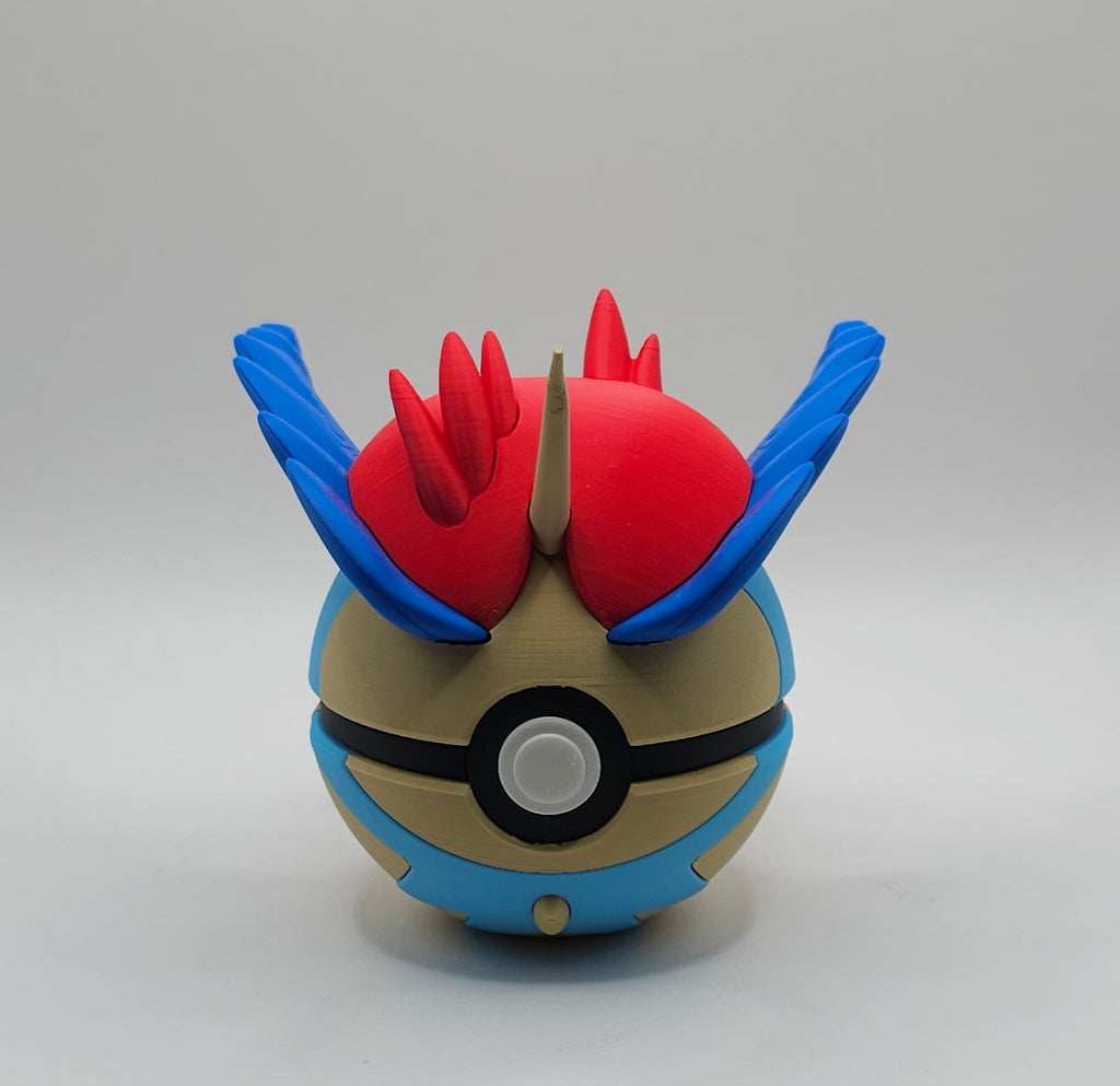 Pokemon Character Design- 3D Printed Pokeball- Keldeo- Unique Display Collectible