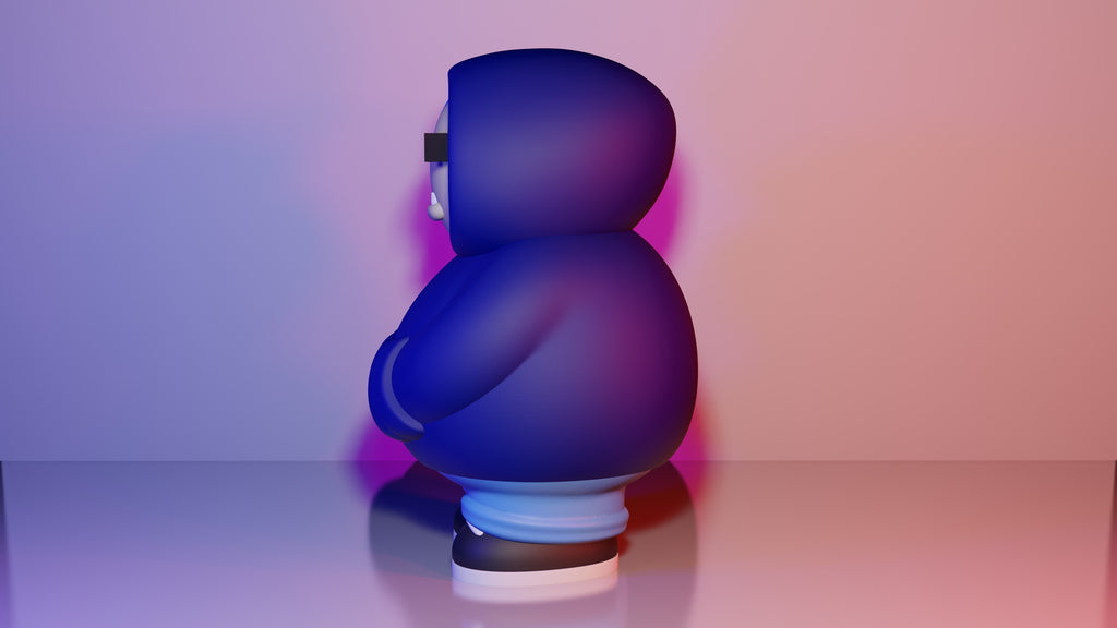 Urban Snorlax Design Figure- 3D Printed- Unique Display Collectible