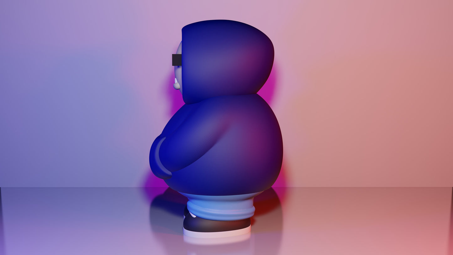 Urban Snorlax Design Figure- 3D Printed- Unique Display Collectible