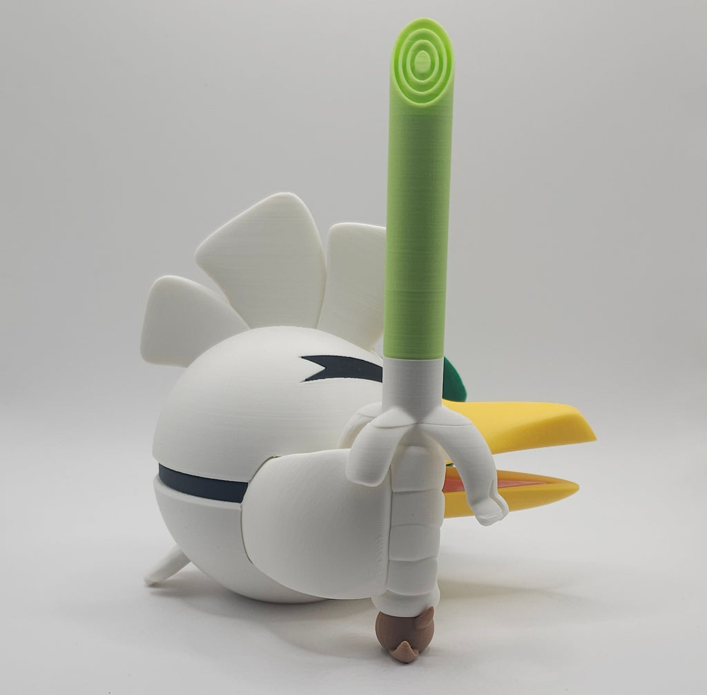 Pokemon Character Design- 3D Printed Pokeball- Sirfetchd - Unique Display Collectible