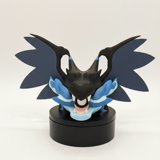 Pokemon Character Design- 3D Printed- Mega Charizard X- Ultra Realism Pokeball