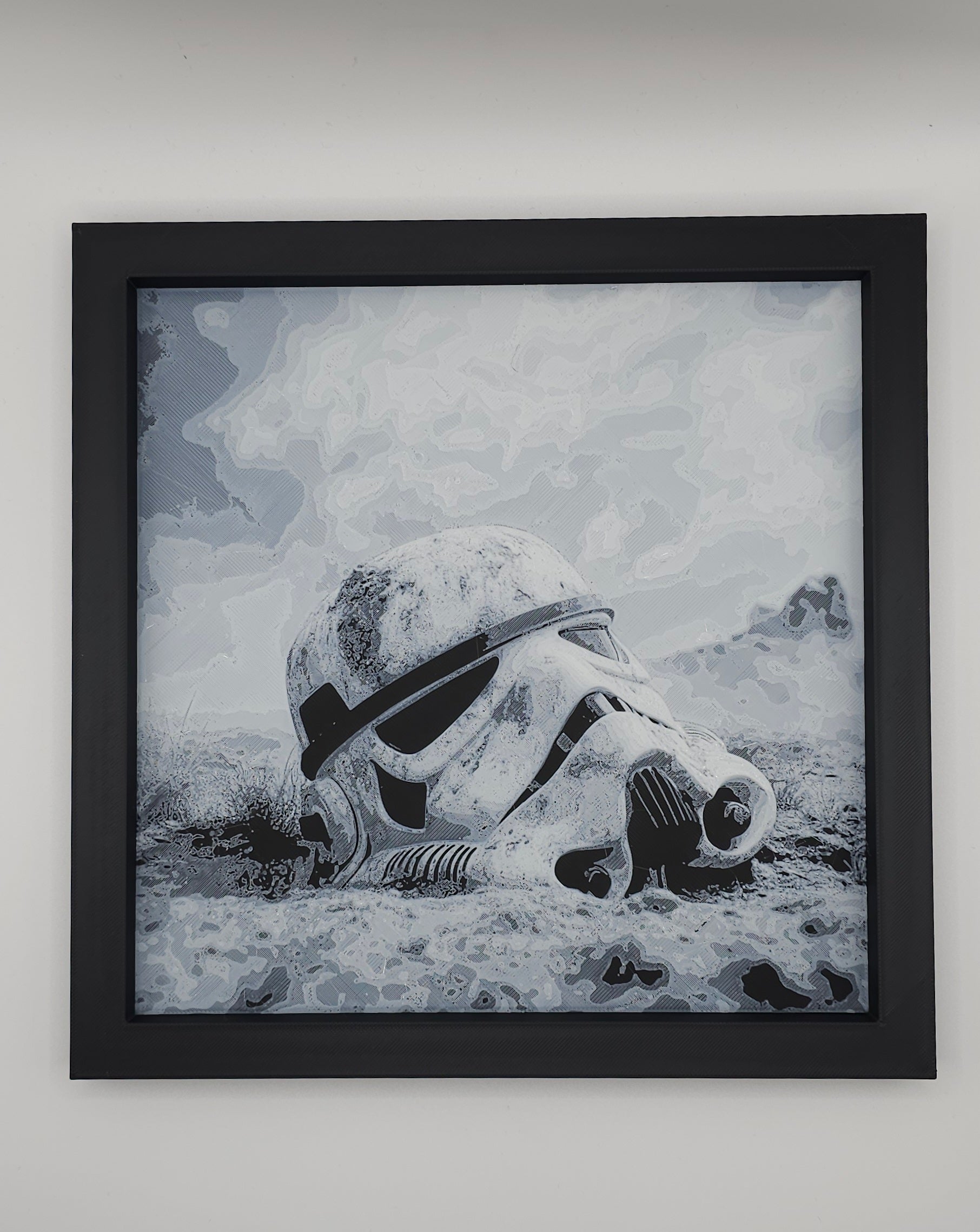 Sci-Fi Inspired Design HueForge- 3D Printed Wall Art- Unique Display Collectible