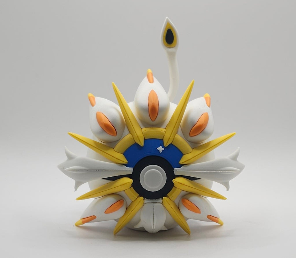Pokemon Character Design- 3D Printed Pokeball- Solgaleo- Unique Display Collectible