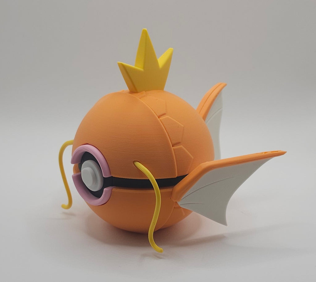 Pokemon Character Design - 3D Printed Pokeball - Magikarp - Unique Display Collectible