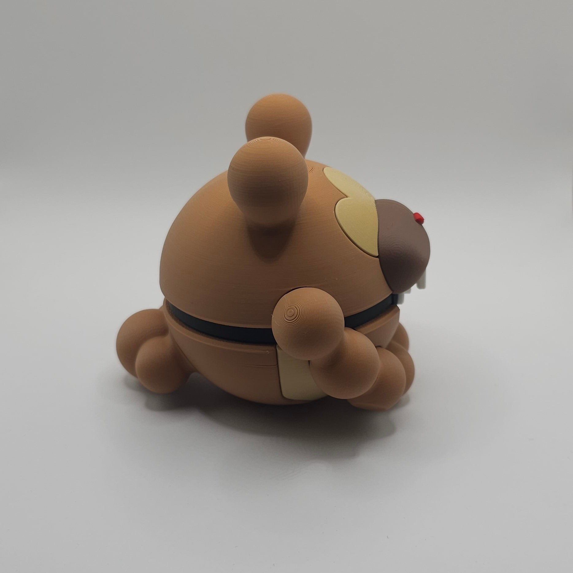 Pokemon Character Design- 3D Printed Pokeball- Bidoof- Unique Display Collectible