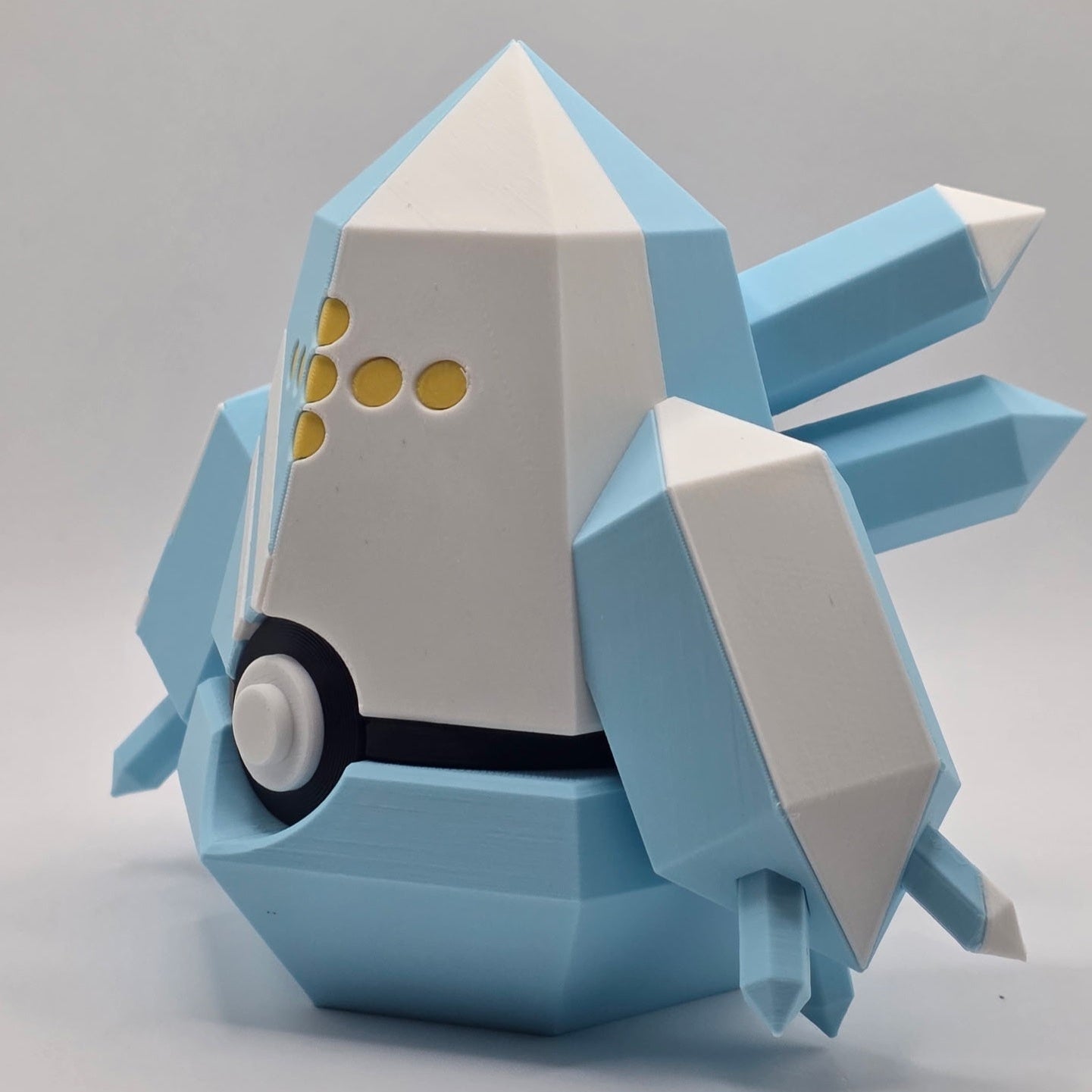 Pokemon Character Design- 3D Printed Pokeball- Regice- Unique Display Fan Art Collectible