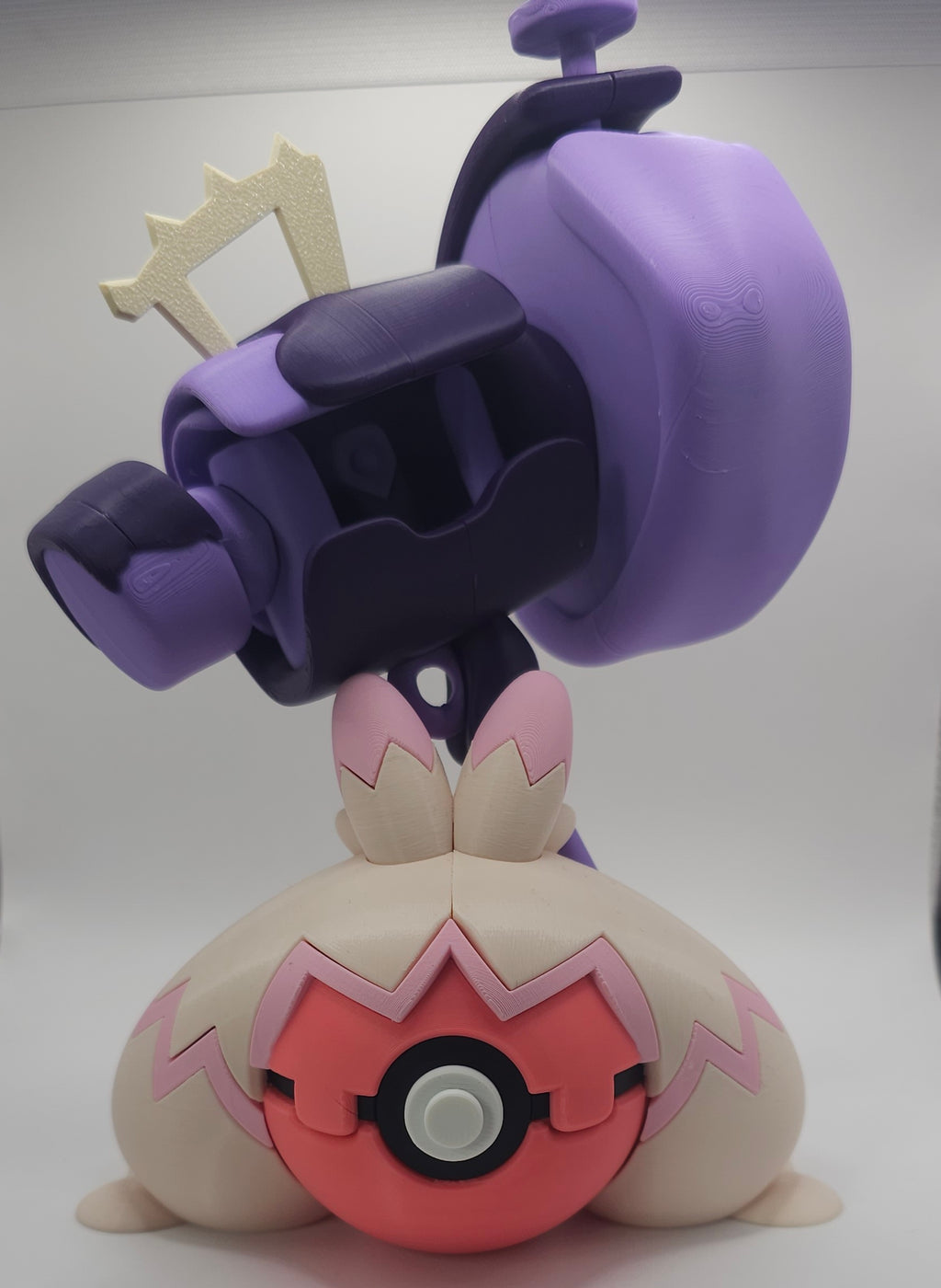 Pokemon Character Design- 3D Printed Pokeball- Tinkaton- Unique Display Collectible