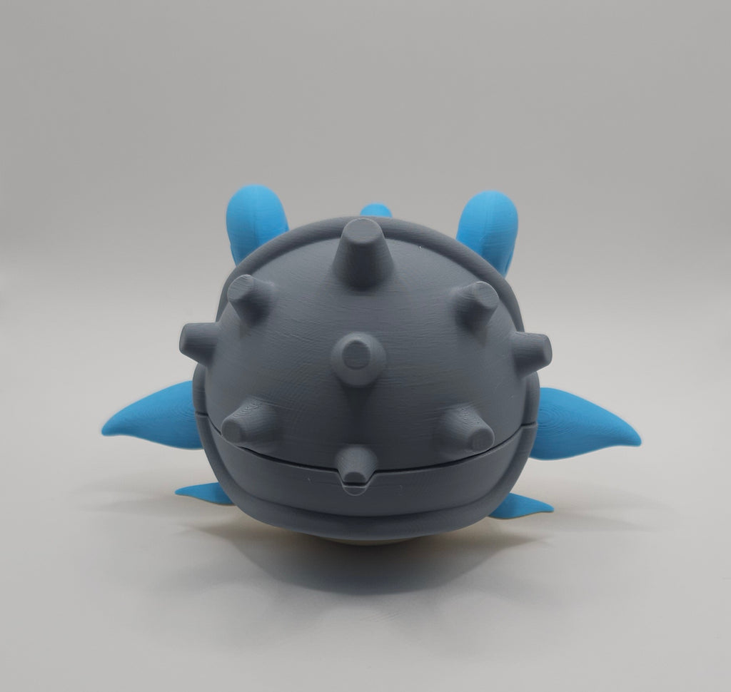 Pokemon Character Design - 3D Printed Pokeball - Lapras - Unique Display Fan Art Collectible
