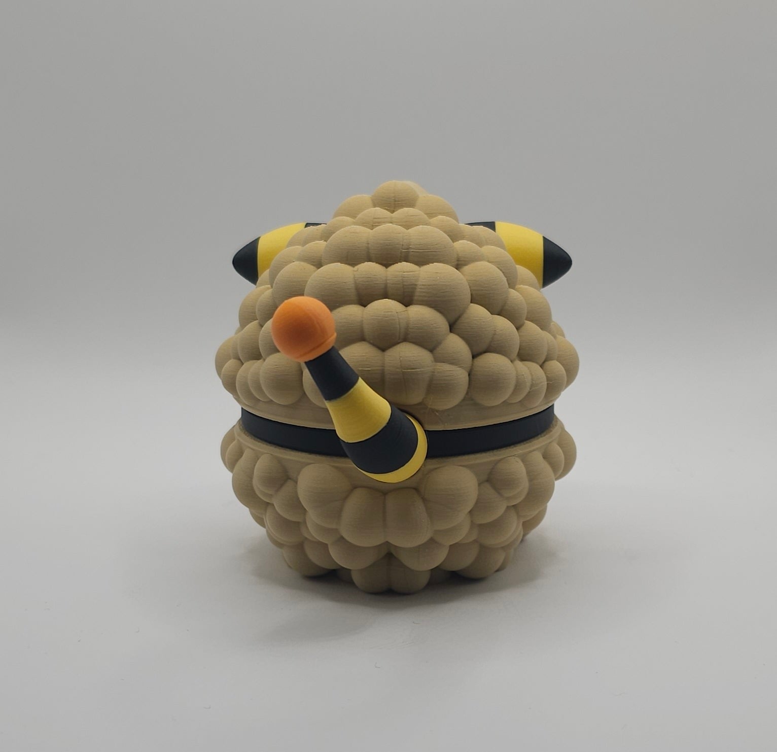 Pokemon Character Design- 3D Printed Pokeball- Mareep- Unique Display Collectible