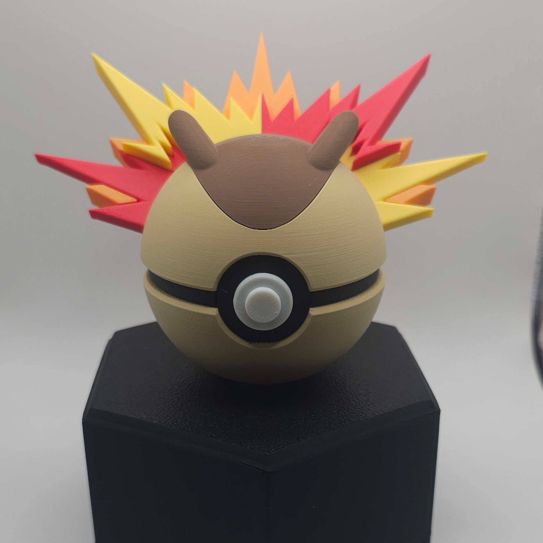 Pokemon Character Design- 3D Printed Pokeball- Typhlosion - Unique Display Collectible