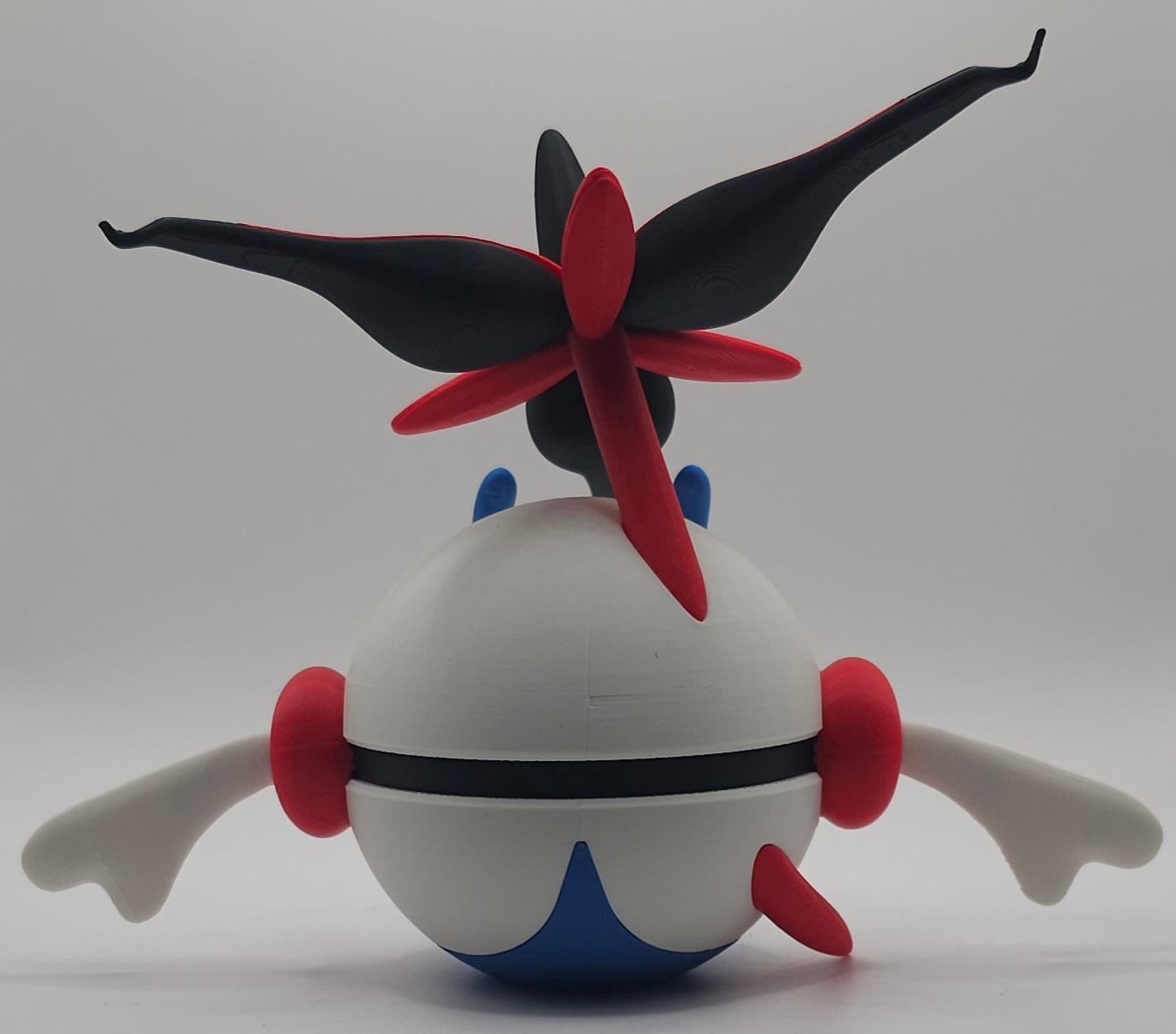 Pokemon Character Design- 3D Printed Pokeball- Eternal Floette- Unique Display Collectible