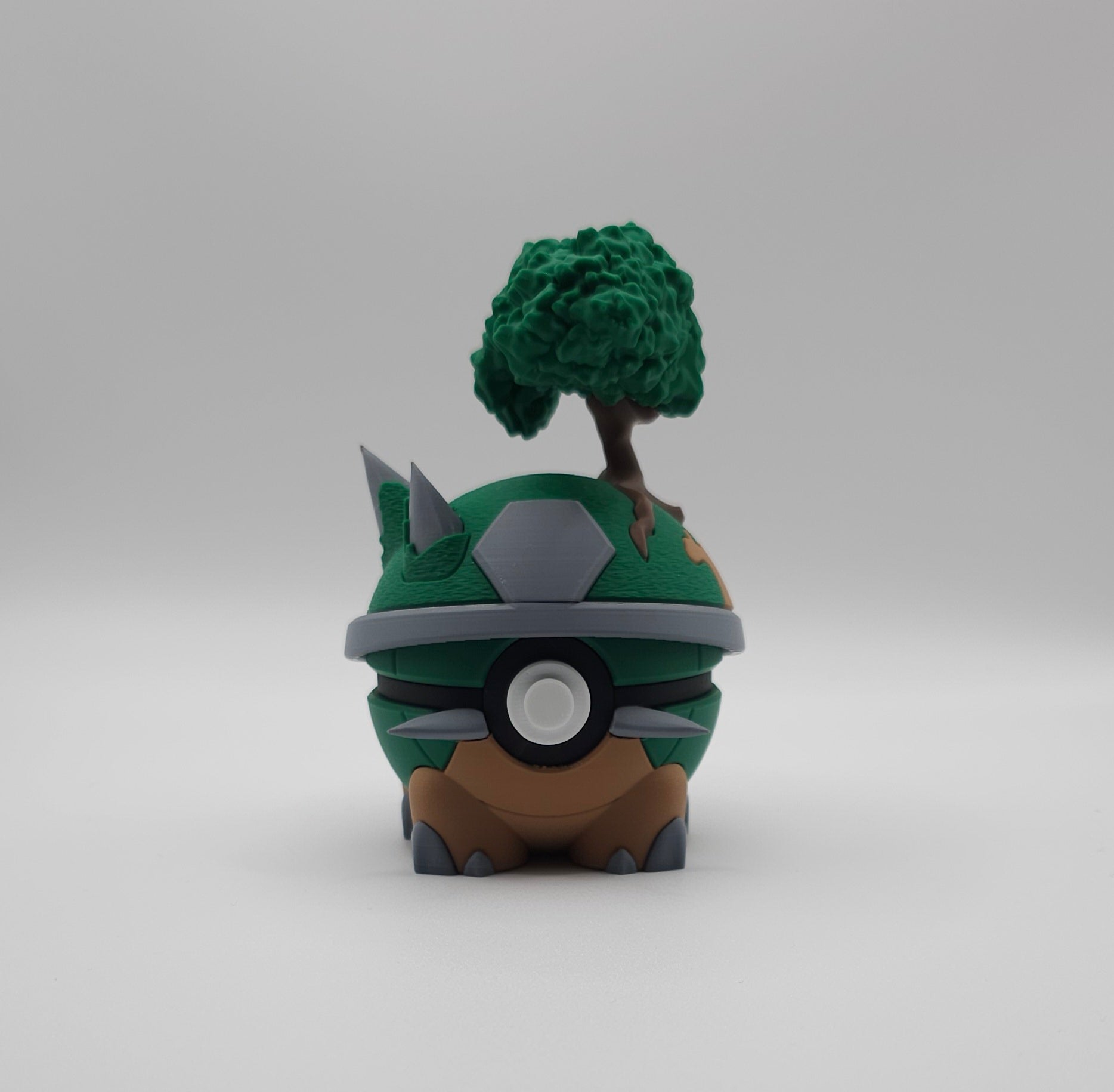 Pokemon Character Design- 3D Printed Pokeball- Torterra- Unique Display Collectible