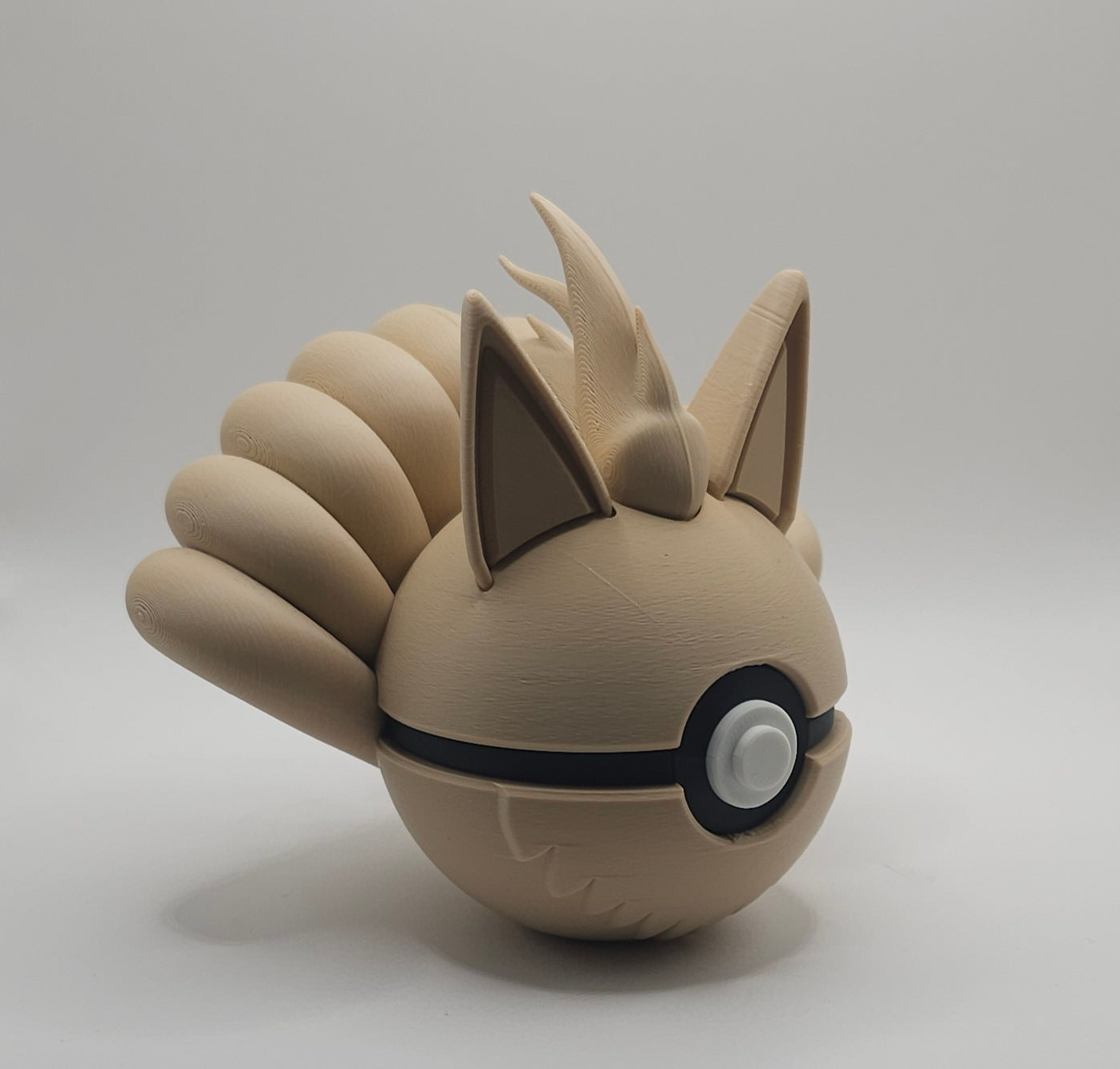 Pokemon Character Design - 3D Printed Pokeball - Ninetales - Unique Display Collectible