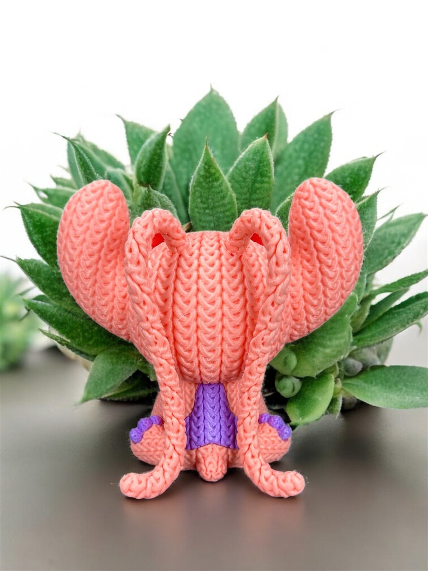 Knitted Design - 3D Printed Lilo & Stitch Inspired Character Figures - Unique Display Collectible