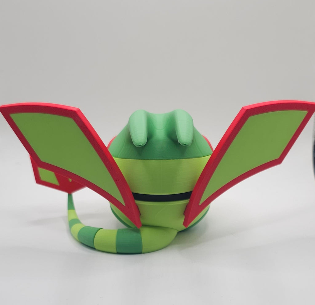 Pokemon Character Design- 3D Printed Pokeball- Flygon- Unique Display Collectible