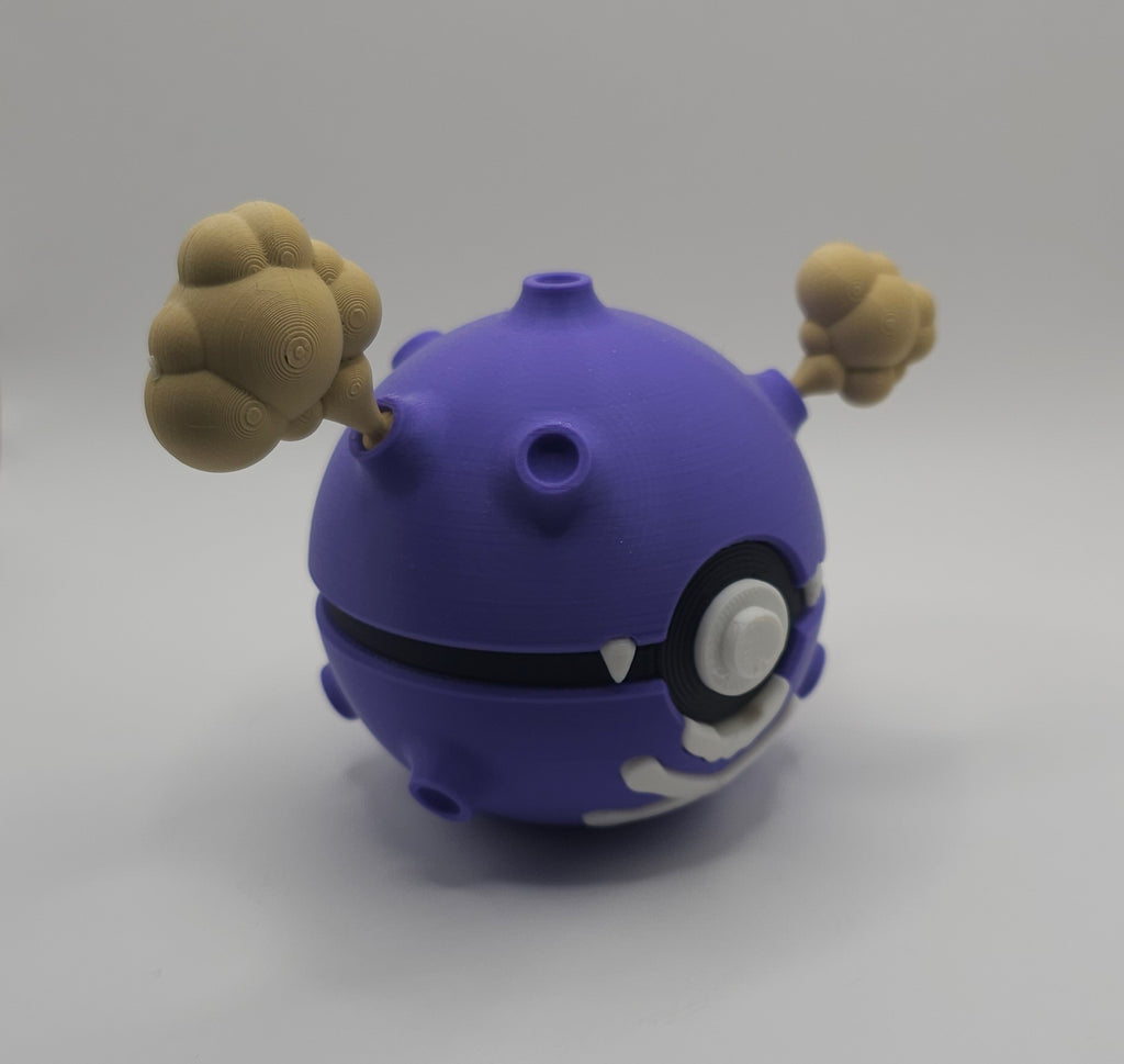Pokemon Character Design - 3D Printed Pokeball - Koffing - Unique Display Collectible