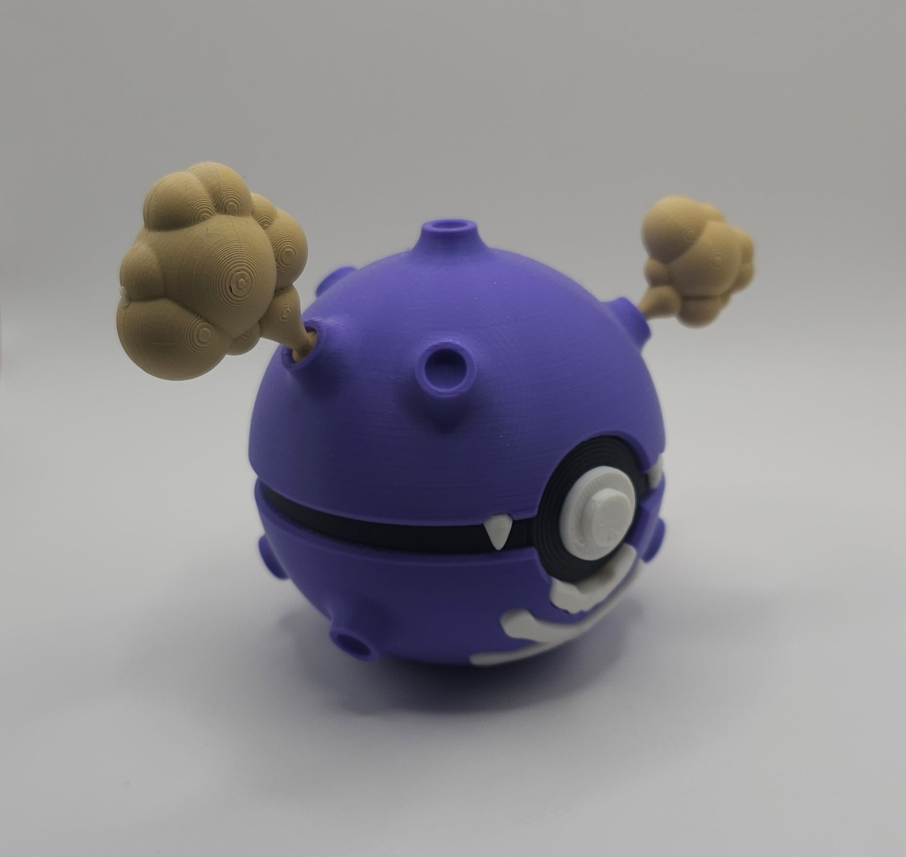 Pokemon Character Design - 3D Printed Pokeball - Koffing - Unique Display Collectible