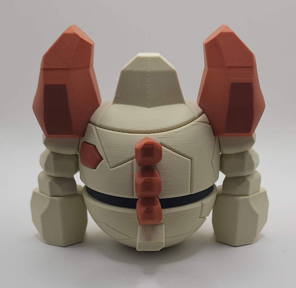 Pokemon Character Design- 3D Printed Pokeball- Regirock- Unique Display Collectible