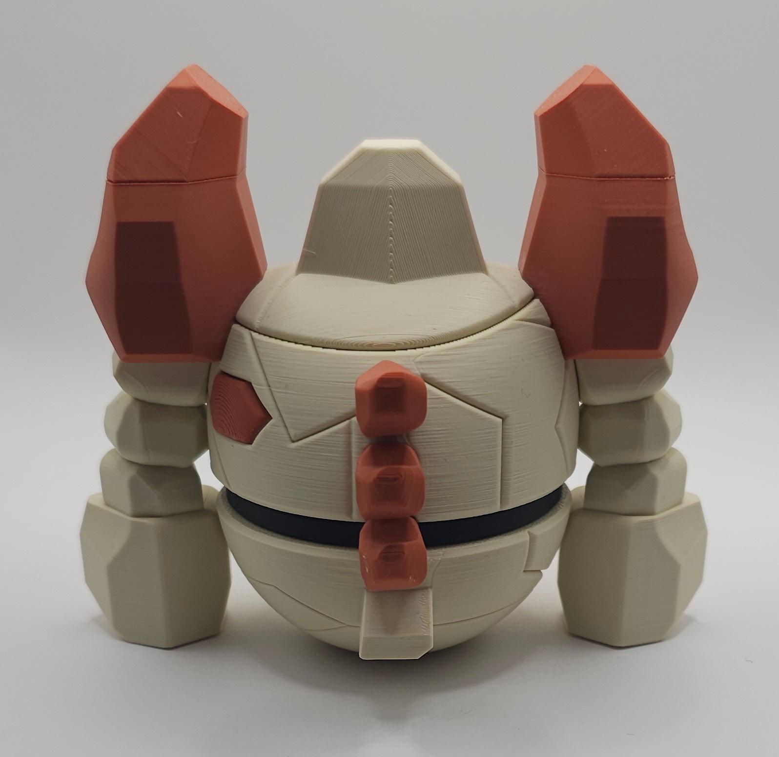 Pokemon Character Design- 3D Printed Pokeball- Regirock- Unique Display Collectible