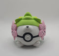 Pokemon Character Design- 3D Printed Pokeball- Shaymin (Land Form)- Unique Display Collectible