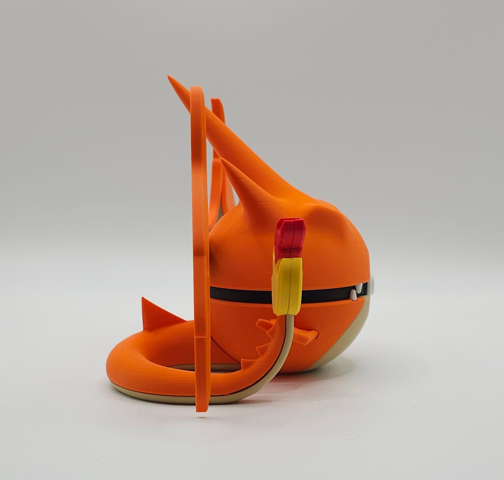 Pokemon Character Design- 3D Printed Pokeball- Mega Charizard Y- Unique Display Collectible