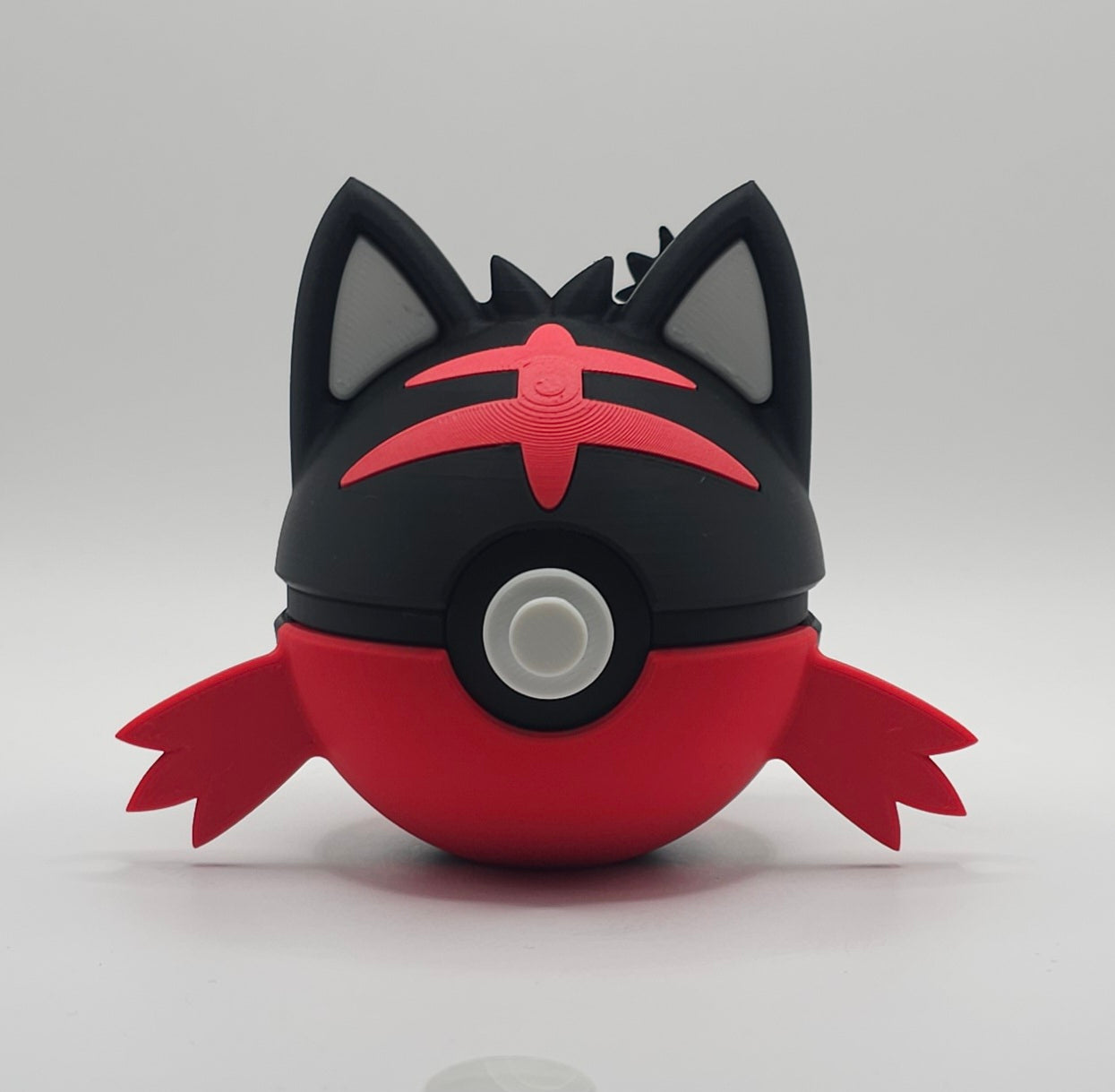 Pokemon Character Design- 3D Printed Pokeball- Litten- Unique Display Collectible