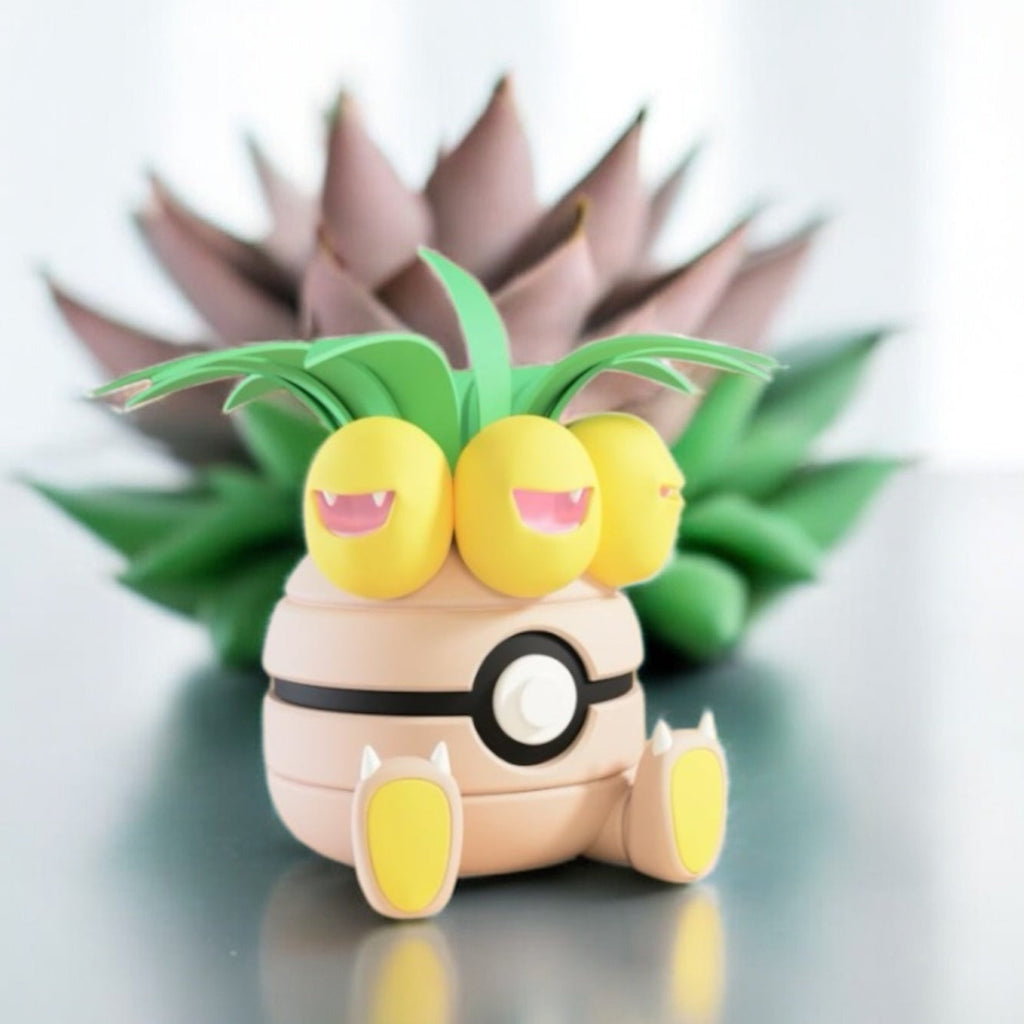 Pokemon Character Design- 3D Printed Pokeball- Exeggcute & Exeggutor- Unique Display Collectible