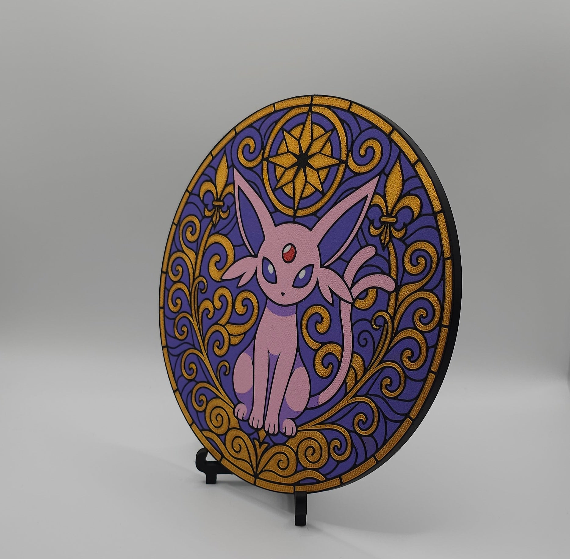 Eeveelutions Stained Glass Inspired- 3D Printed Wall/Door Decor
