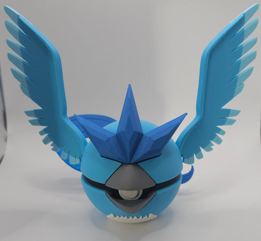 Pokemon Character Design - 3D Printed Pokeball - Articuno - Unique Display Collectible