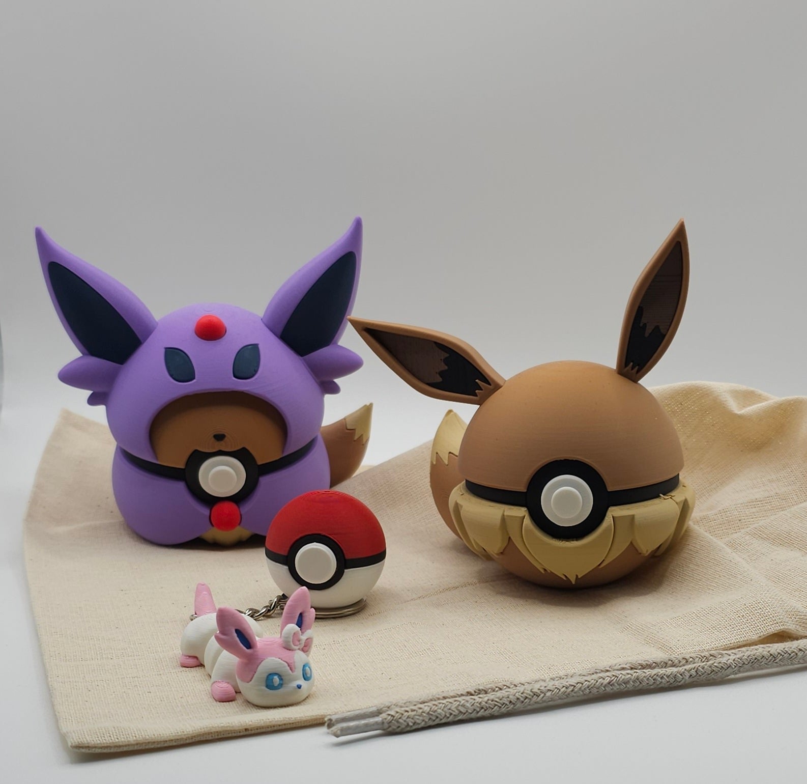 Eevee Inspired Mystery Bag- Mystery 3D Printed Gift Set- Unique Fan Art Collectible