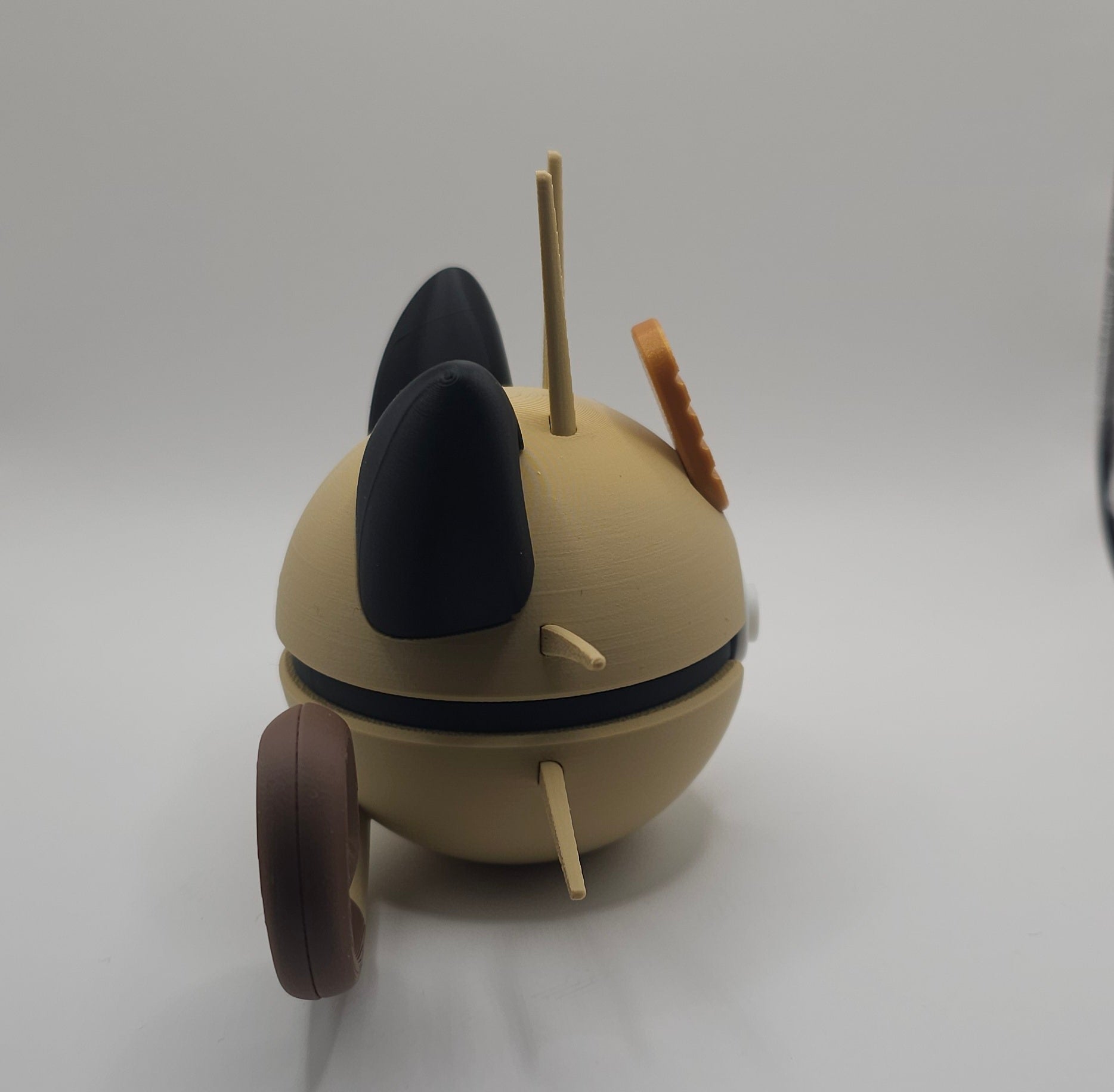 Pokemon Character Design 3D Printed Pokeball - Meowth - Unique Display Collectible