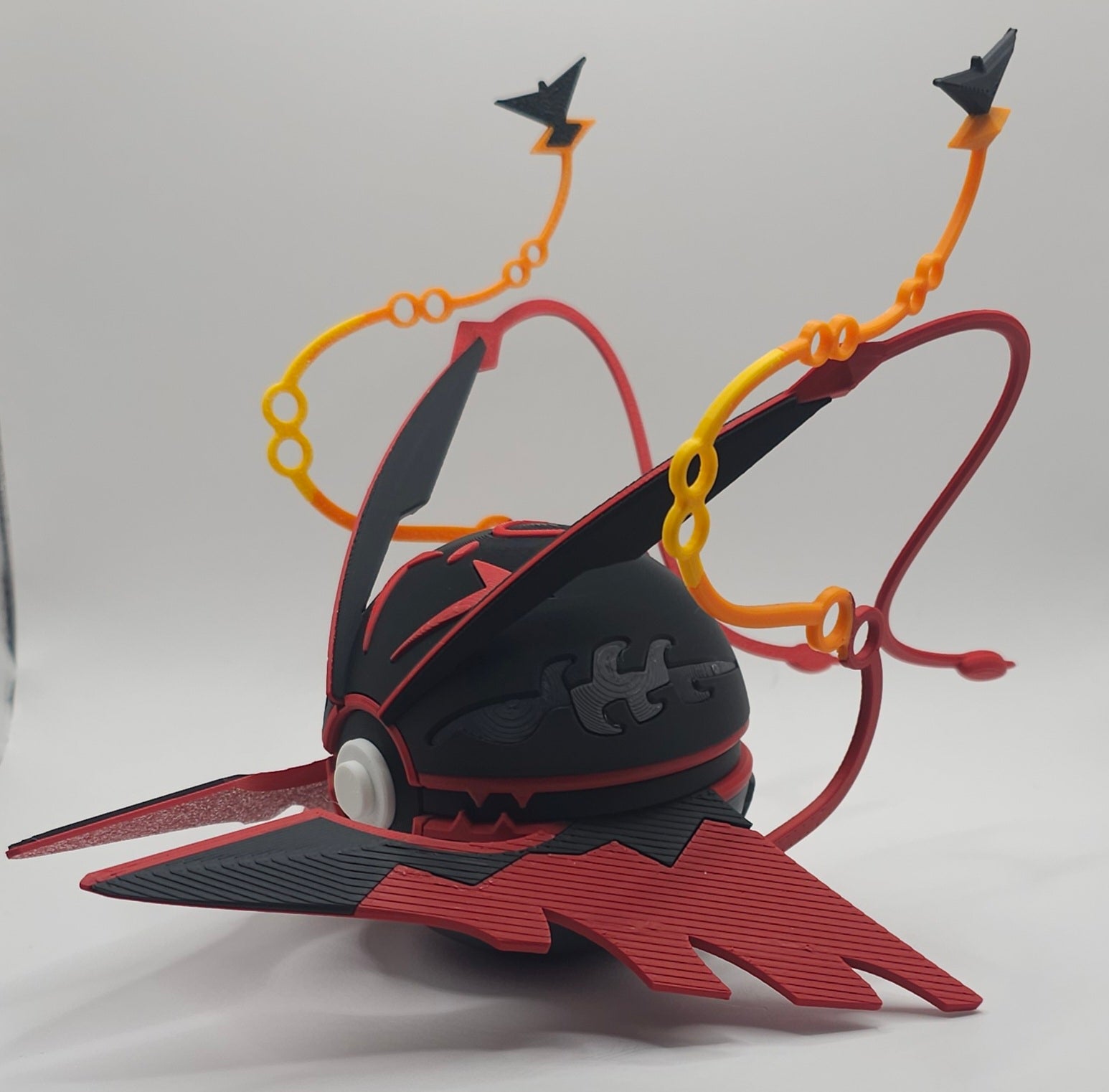 Mega Rayquaza Pokemon Character Design- 3D Printed Pokeball- Unique Display Collectible