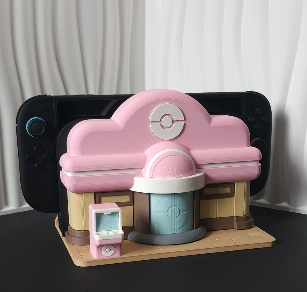 Pokopia Switch Dock- 3D Printed- Unique Display Fan Art Collectible
