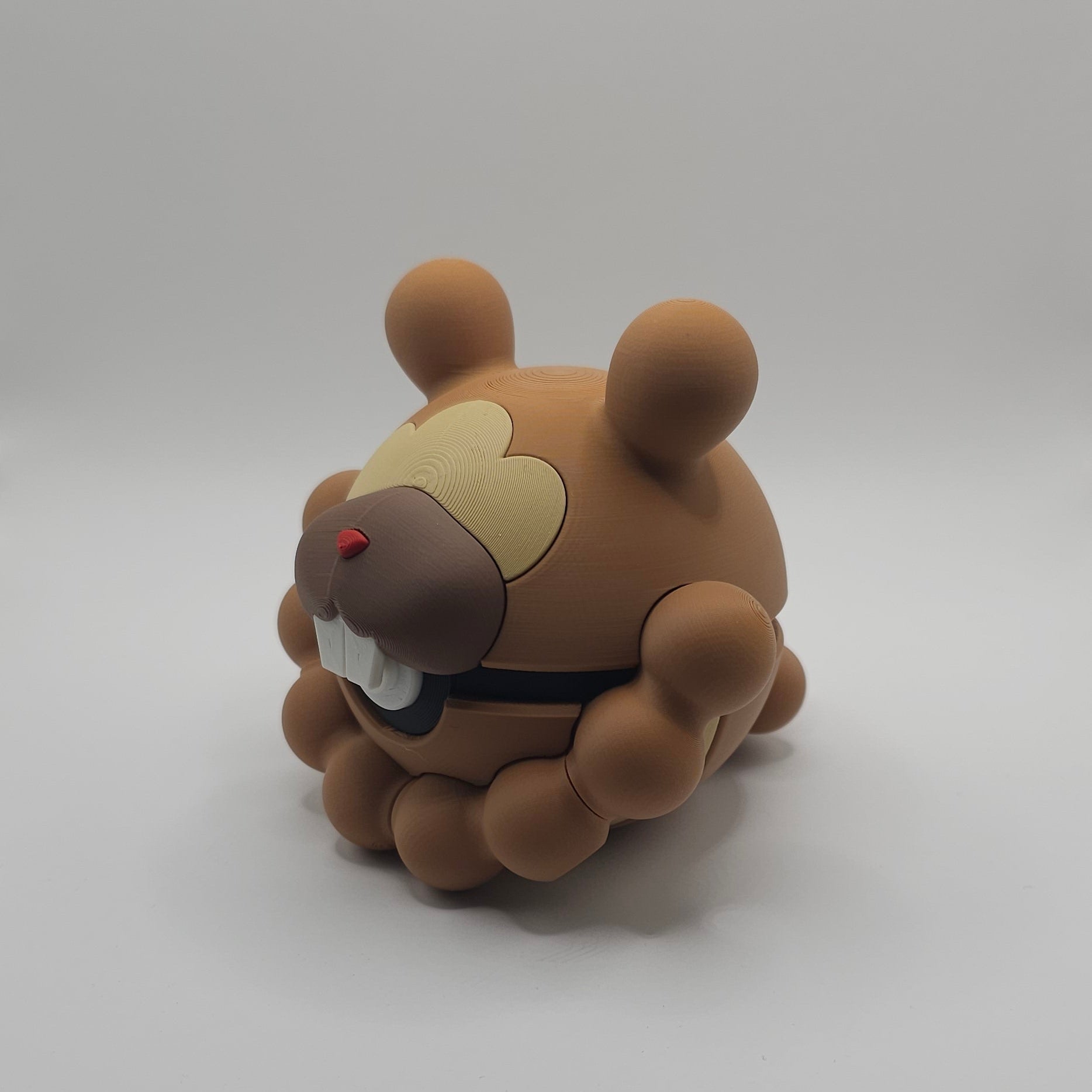Pokemon Character Design- 3D Printed Pokeball- Bidoof- Unique Display Collectible