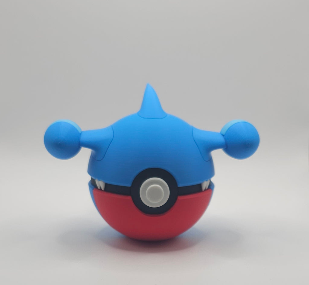 Pokemon Character Design- 3D Printed Pokeball- Gible- Unique Display Collectible
