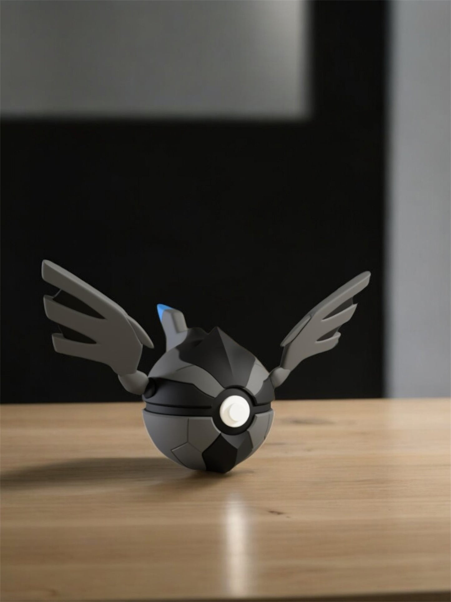 Pokemon Character Design - 3D Printed Pokeball - Zekrom - Unique Display Collectible