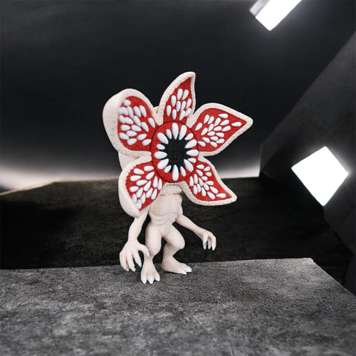 Knitted Design- 3D Printed Demogorgan Figure- Unique Display Collectible