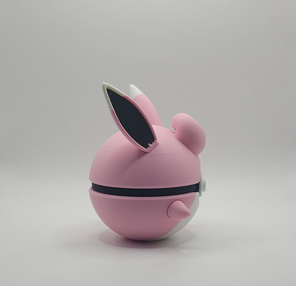 Pokemon Character Design - 3D Printed Pokeball - Wigglytuff - Unique Display Collectible