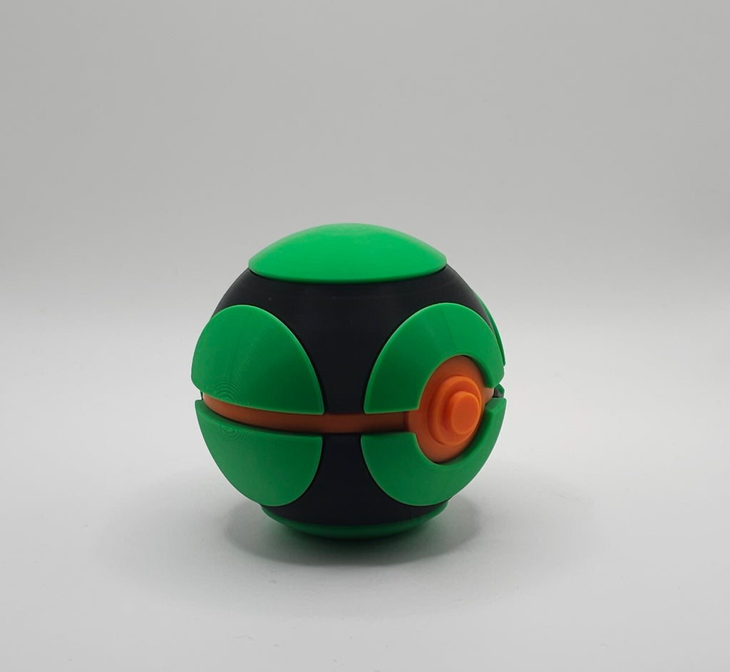 Pokemon 3D Printed Pokeball- Dusk Ball Design- Unique Display Collectible