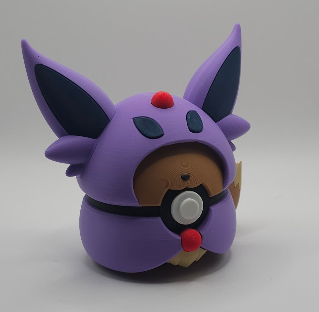 Pokemon Eeveelutions Poncho Design- 3D Printed Pokeball- Unique Display Fan Art Collectible