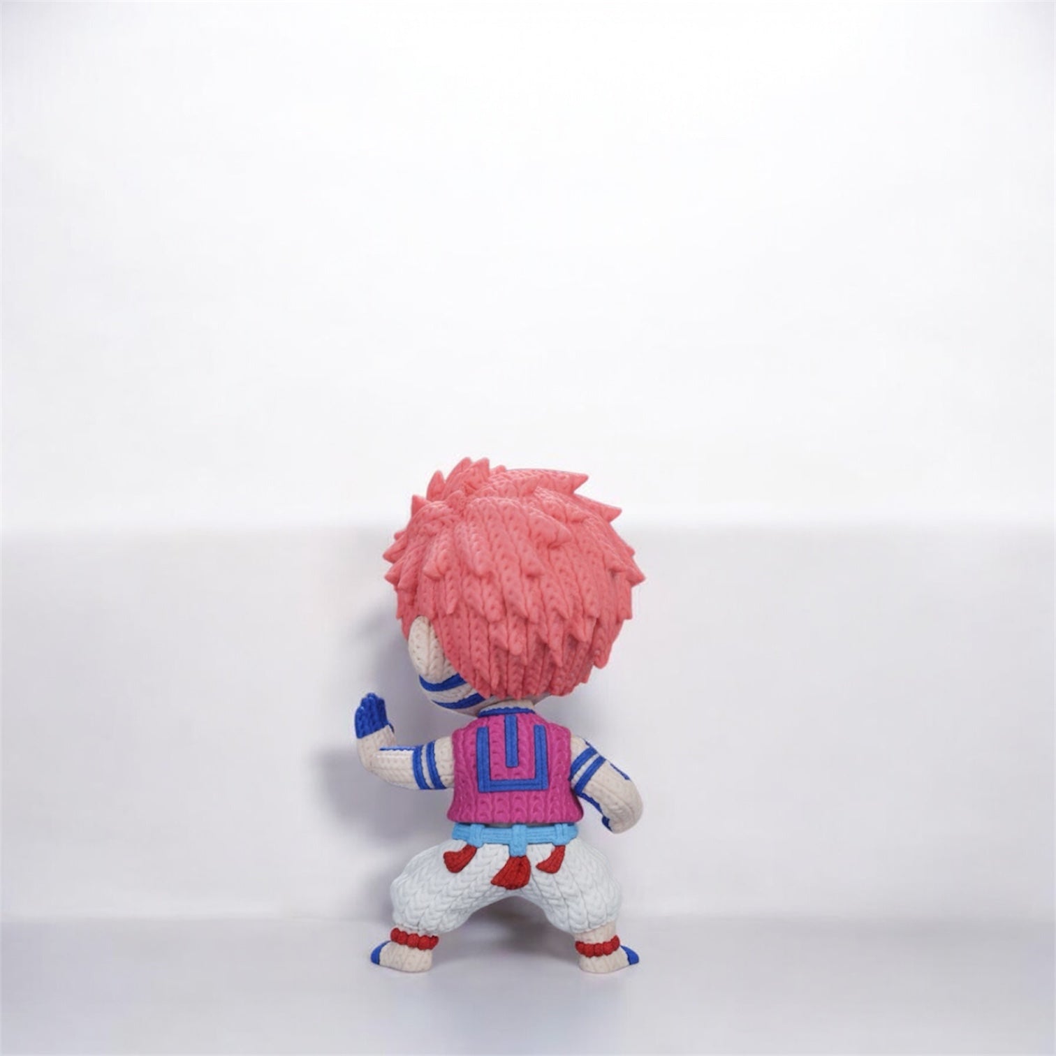 Knitted Design- 3D Printed Akaza Character Figure- Unique Display Collectible