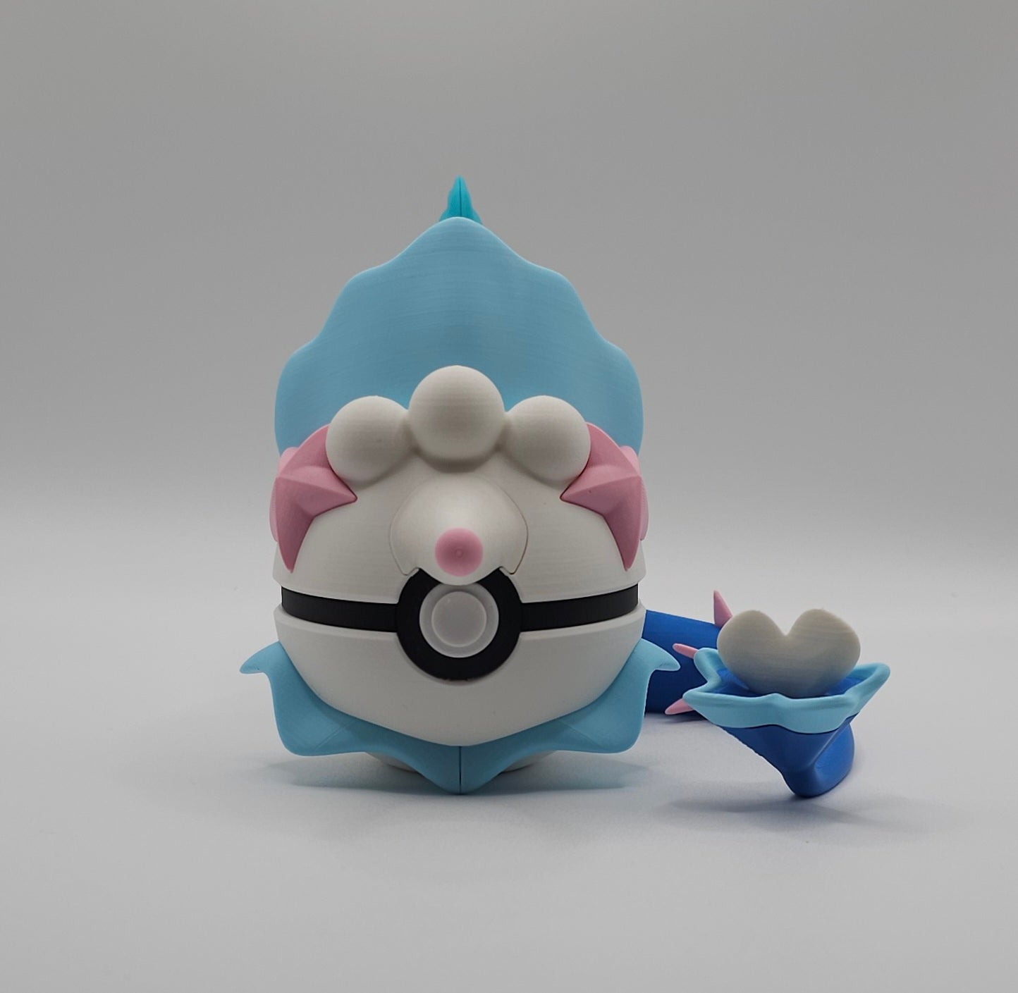 Pokemon Character Design- 3D Printed Pokeball- Primarina- Unique Display Collectible