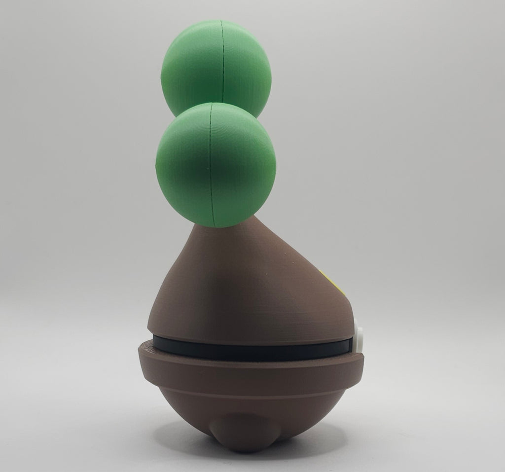 Pokemon Character Design- 3D Printed Pokeball- Bonsly- Unique Display Collectible